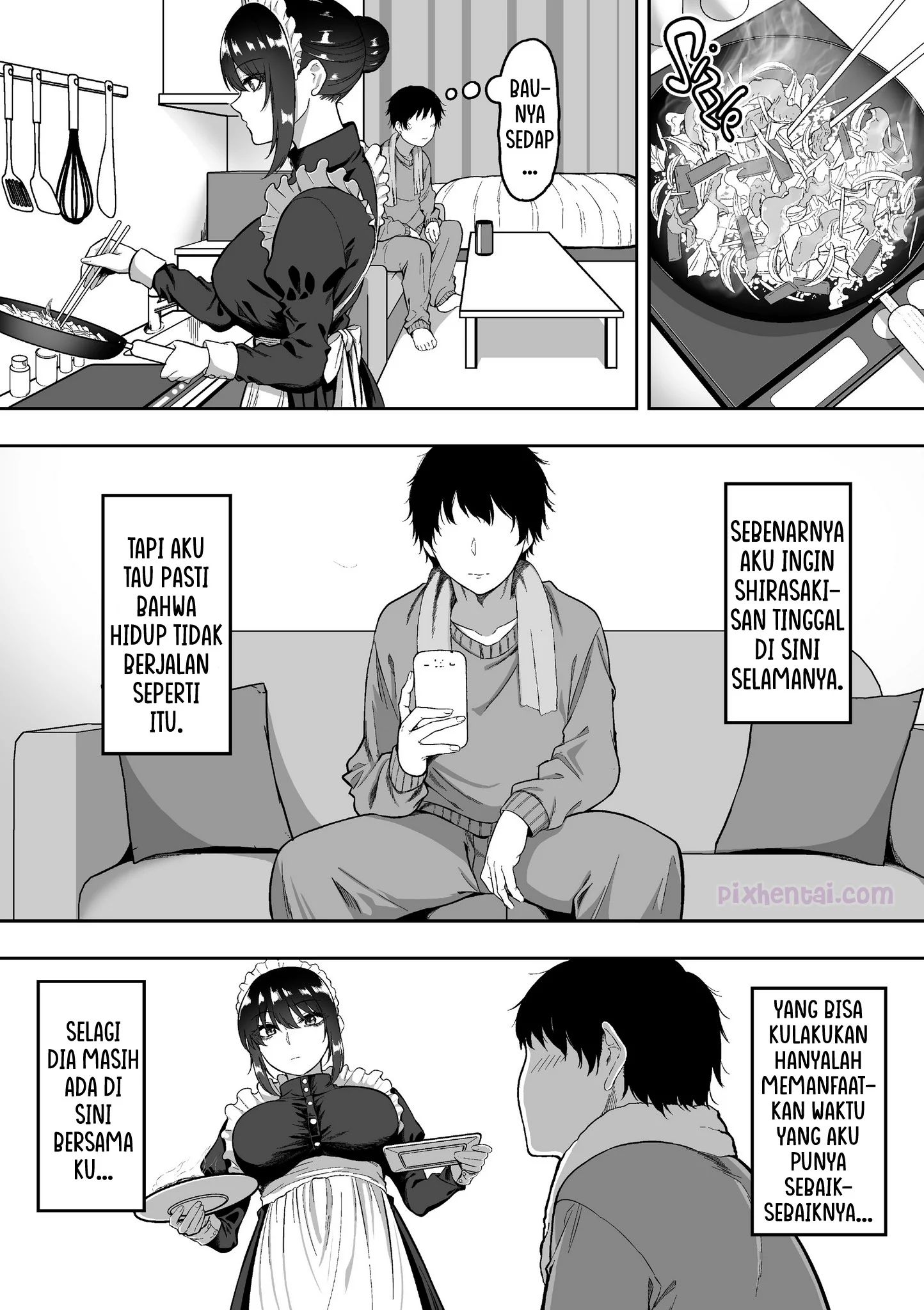 Komik hentai xxx manga sex bokep Maid no Shirasaki-san ni Gohoushi Shite Morau Hanashi part 3 page 8